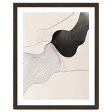 Abstract Black And White Organic Flowing Lines Art thumbnail