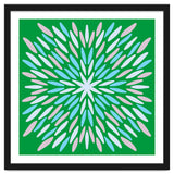 Petal Burst - green, blue, beige thumbnail