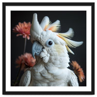 Beautiful Cockatoo Parrot With Yellow Crest
