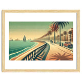 Vintage Coastal Promenade Poster thumbnail