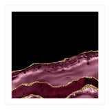 Burgundy & Gold Agate Texture 17 (Print Only) thumbnail