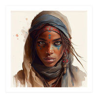 Watercolor Tuareg Woman #2 (Print Only)