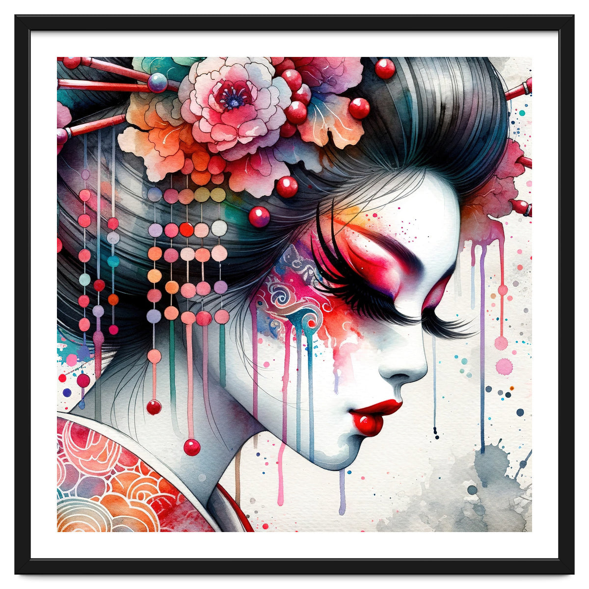 Ornate Bloom Modern Geisha