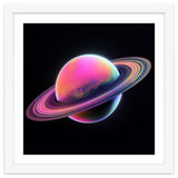 Neon Nebula Planet: Surreal Cosmic Illustration thumbnail