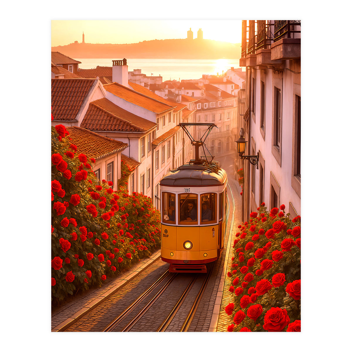 The Charm of a Classic City Tram (Print Only)