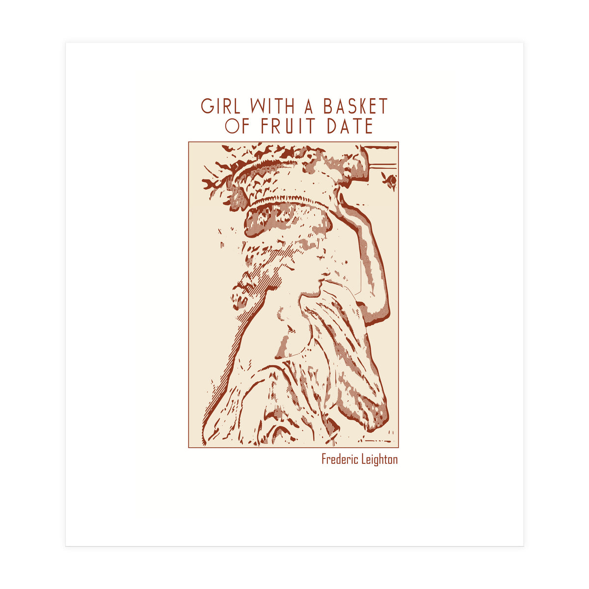 Girl With A Basket Of Fruit Date – Frederic Leig (Print Only)