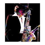 Gato Barbieri  Argentine Jazz Saxophonist Colorful Art (Print Only) thumbnail