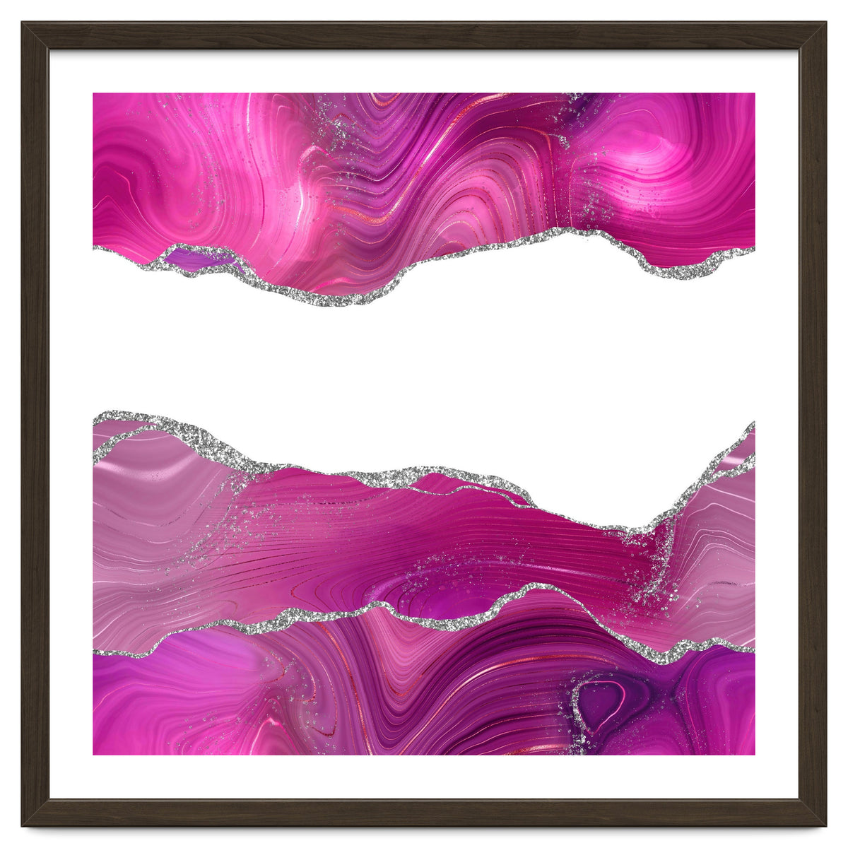 Magenta & Silver Agate Texture 08