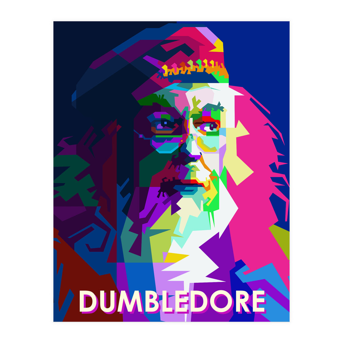 Albus Dumbledore In Pop Art WPAP (Print Only)