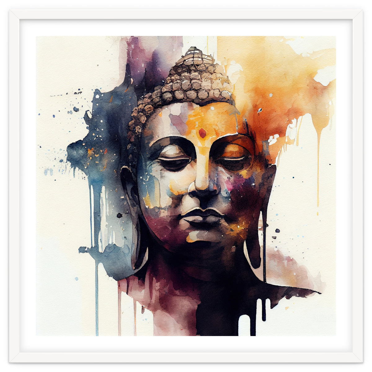 Watercolor Buddha #2