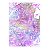 Pink Banana Leaves | Tropical Botanical Jungle | Ultraviolet Purple Nature Plants | Eclectic Forest (Print Only) thumbnail