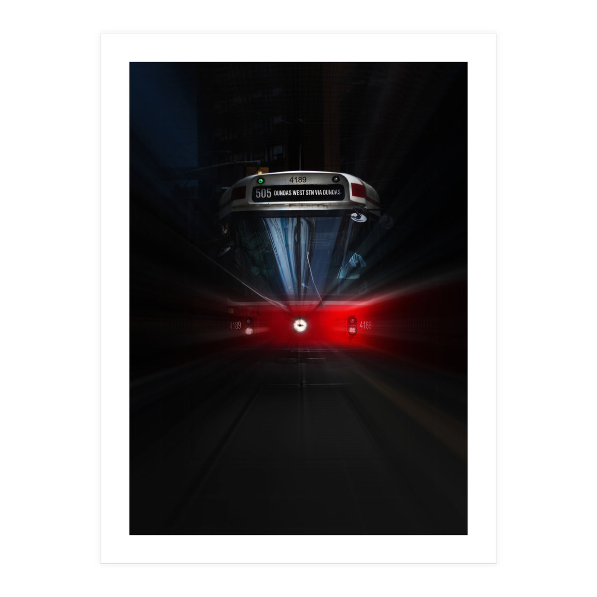 The 505 Dundas Streetcar 1 Color Flow Version (Print Only)