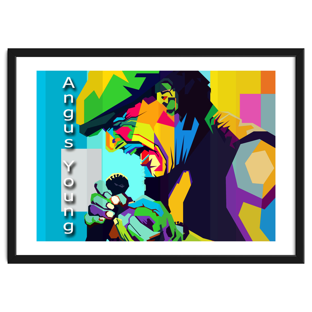 Angus Young Rock Singer Pop Art WPAP