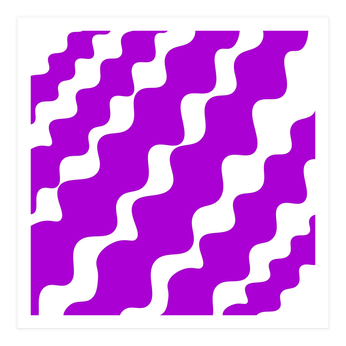 Purple Wavy Pattern (Print Only)