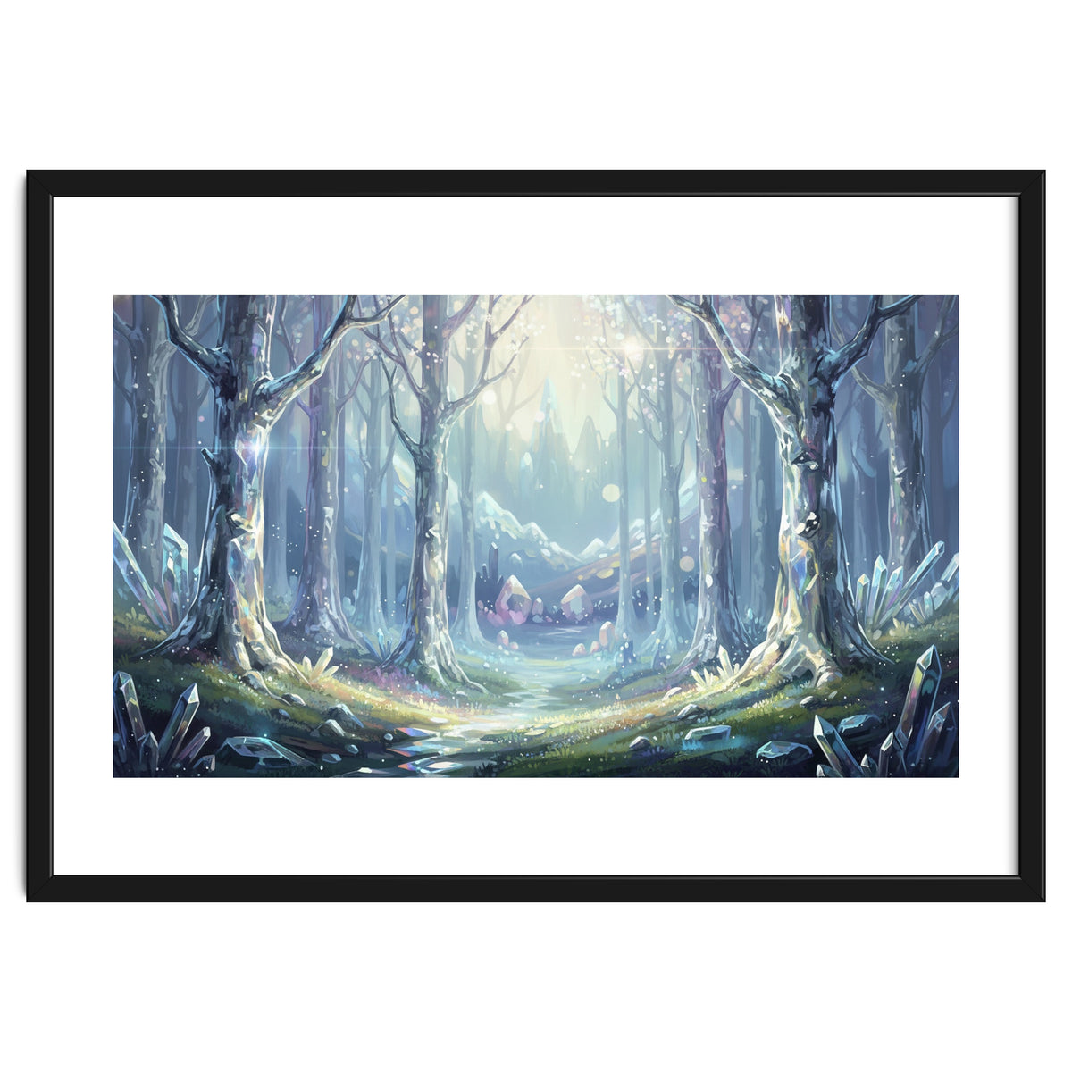 Crystal Forest: Ethereal Fantasy Landscape