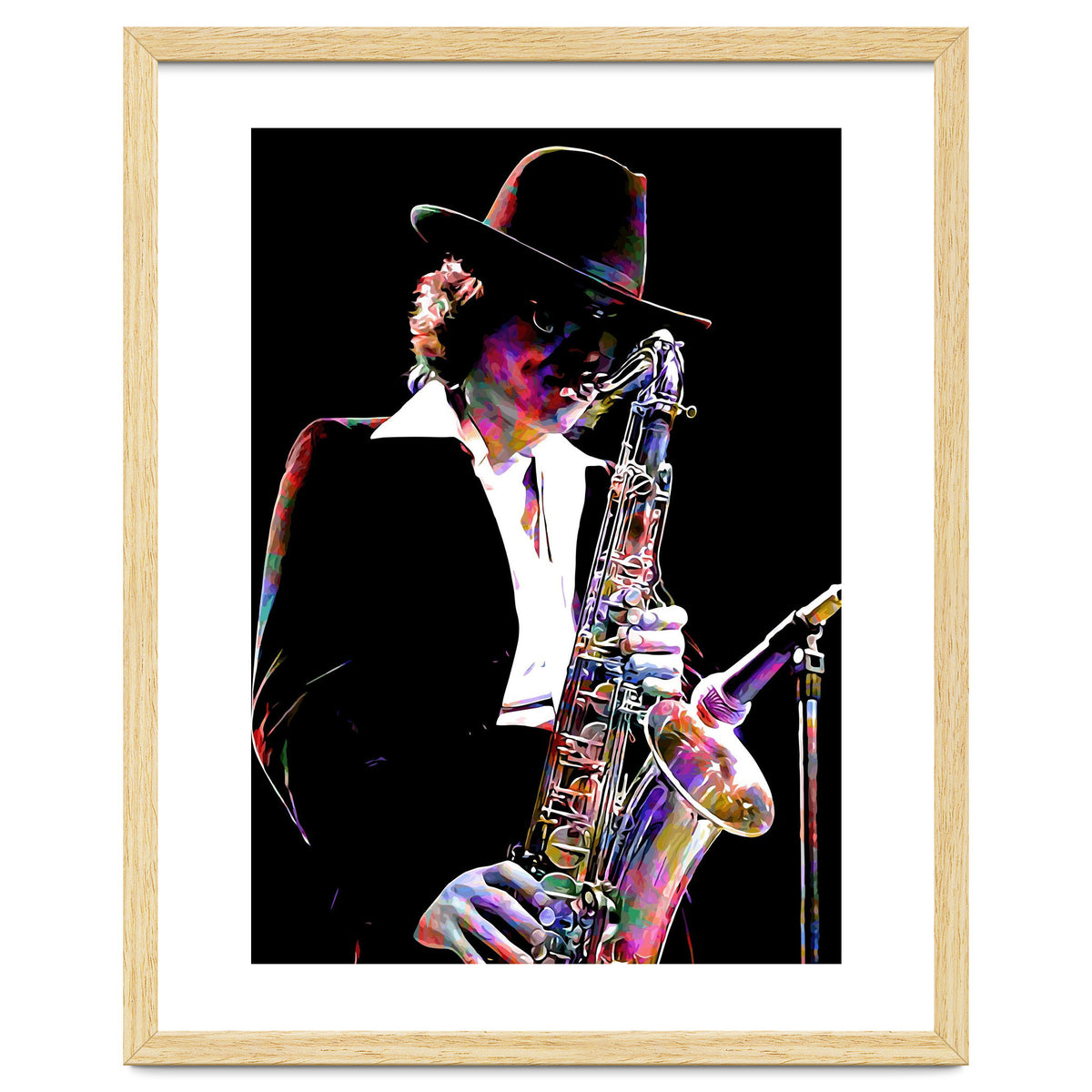 Gato Barbieri  Argentine Jazz Saxophonist Colorful Art