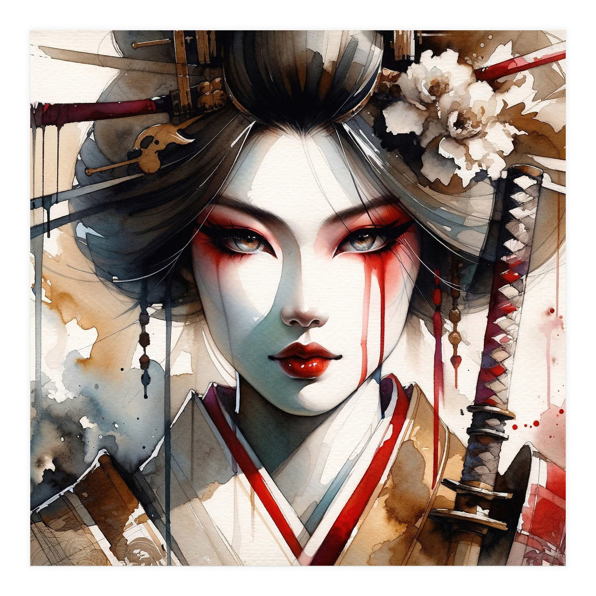Katana Bloom Modern Geisha (Print Only)