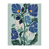 Klimt Flowers Light Blue (Print Only) thumbnail