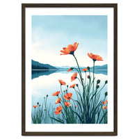 Flower And Lake