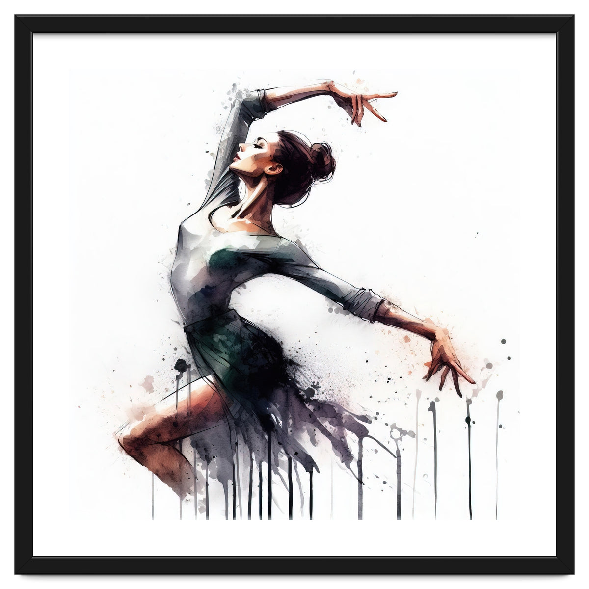 Watercolor Ballet Dancer #2