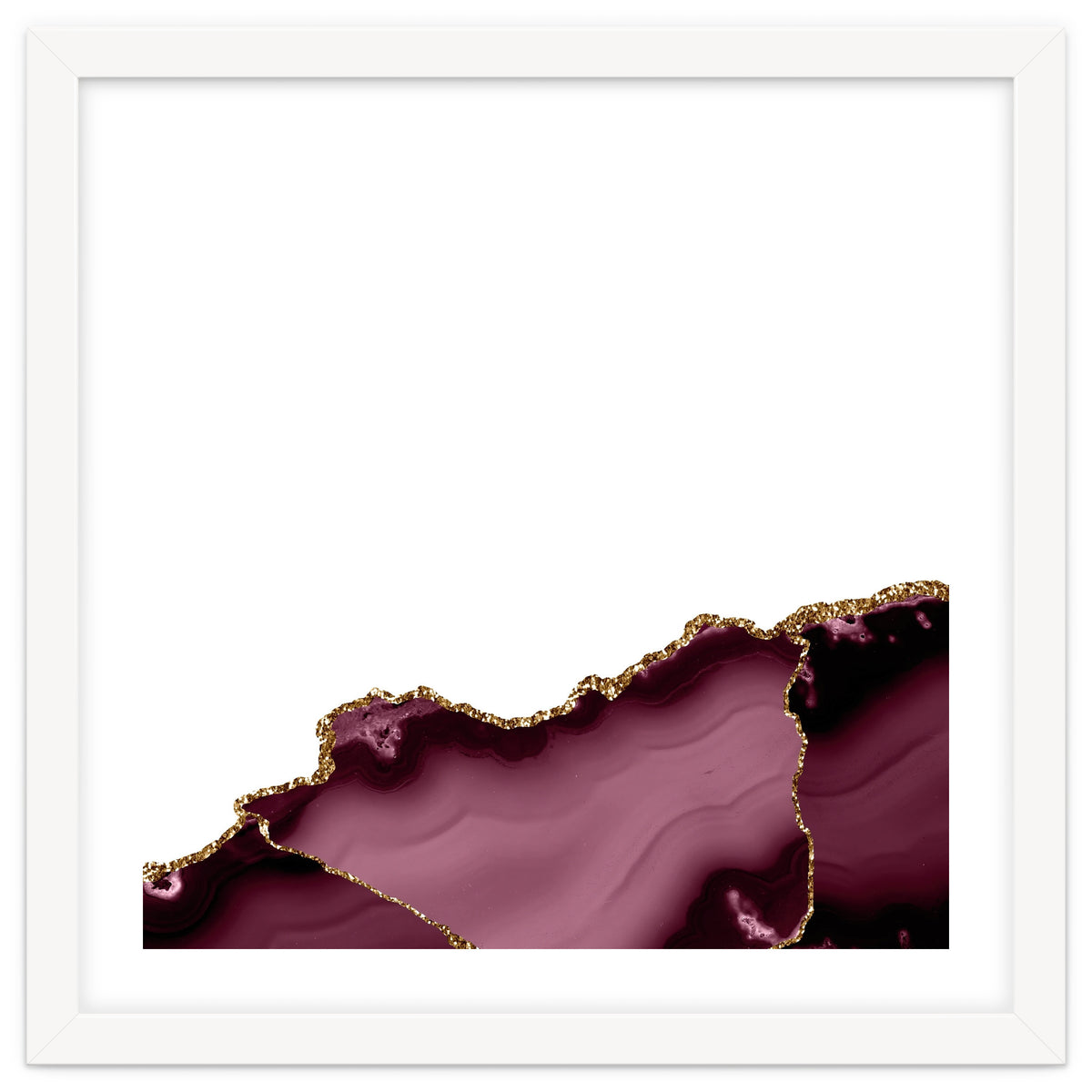 Burgundy & Gold Agate Texture 27