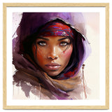 Amethyst Hood Tuareg Woman Portrait thumbnail