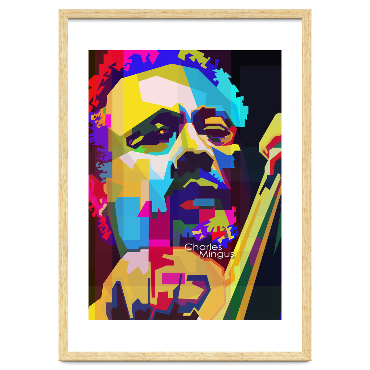 Charles Mingus Classic Jazz Pop Art WPAP