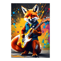 The Fox Plays The Guitar, Graffiti (Print Only)