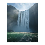 Sun-Drenched Autumn Forest and Winding River (Print Only) thumbnail