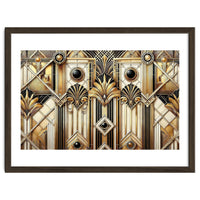 Art Deco Gold Geometric Pattern