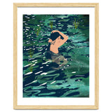The Birth Of A Lake, Wild Nature Landscape Painting, Bohemian Woman Free Spirit thumbnail