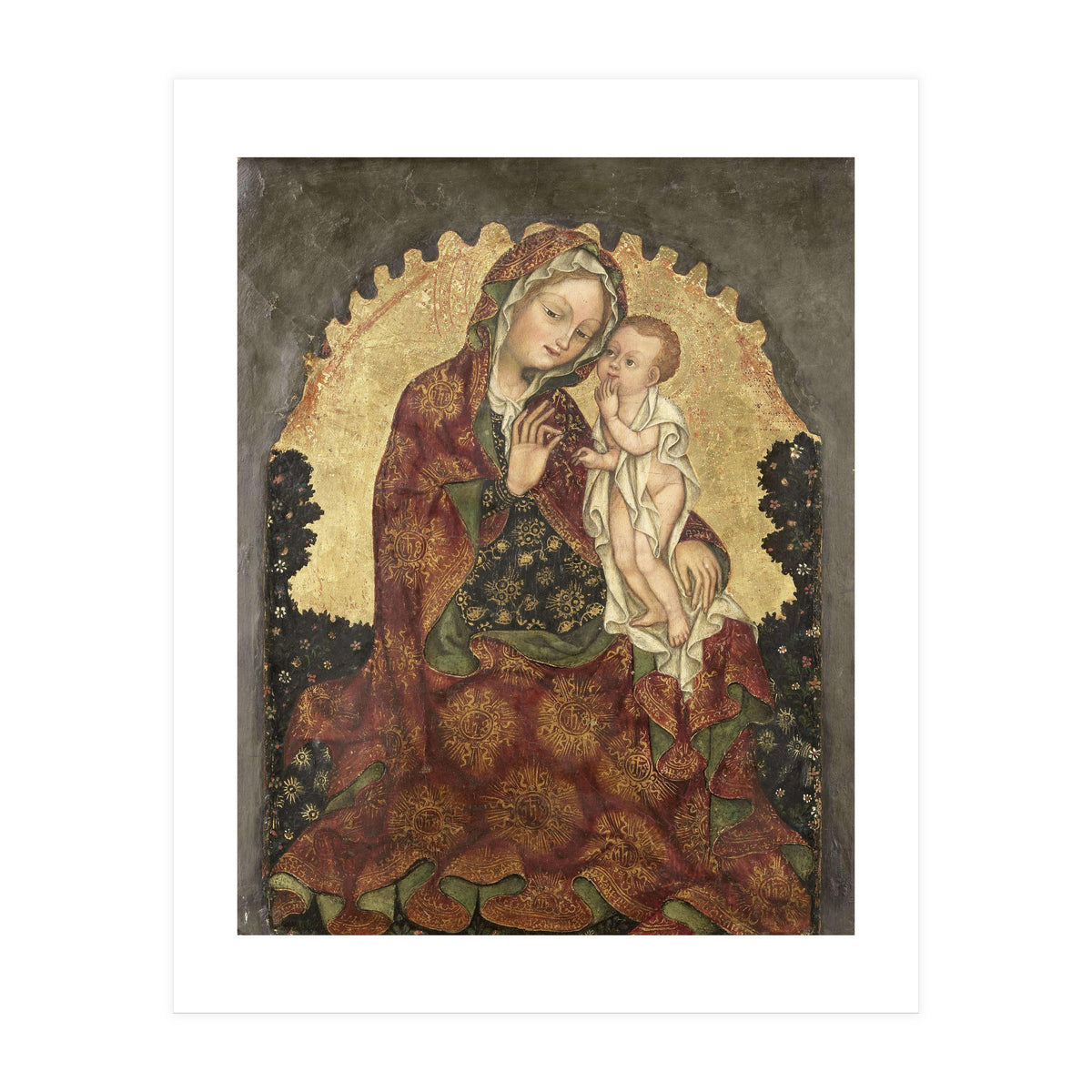 Madonna of Humility. Dating: 1429 - 1439. Measurements: h 53 cm × w 42 cm; d 13.5 cm. (Print Only)