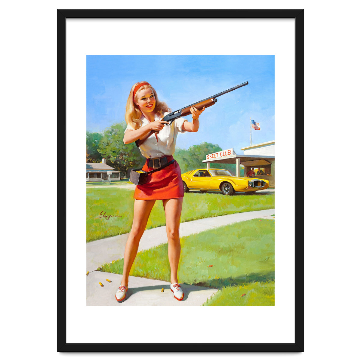 Pinup Shooting Girl