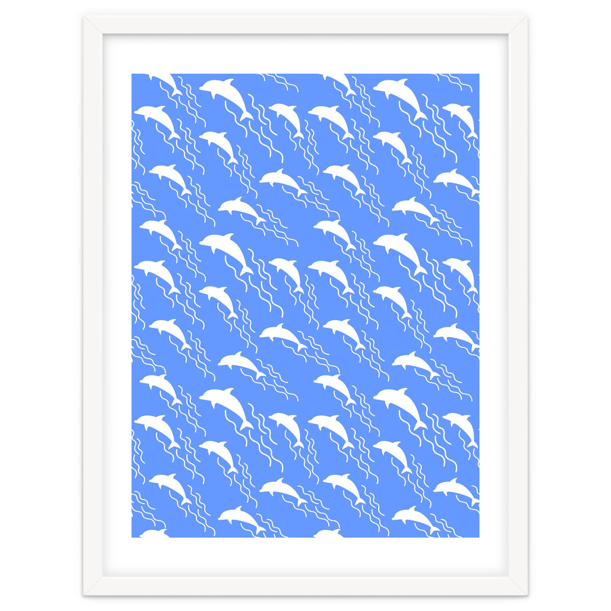 Swimming dolphins