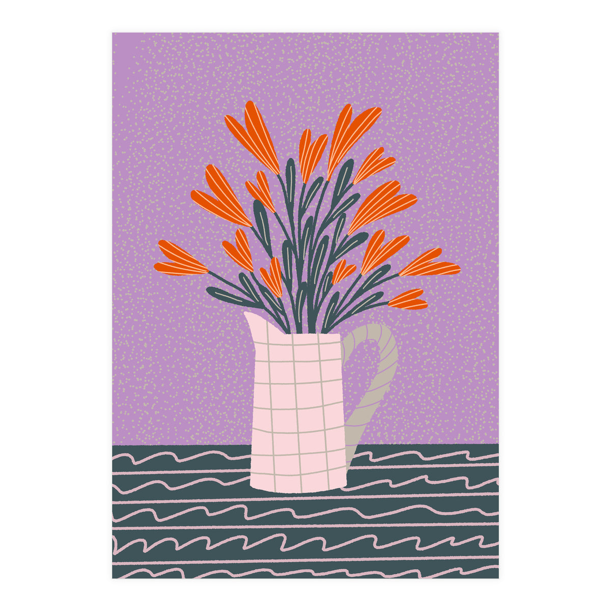 Floral Pitcher  (Print Only)