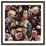 Woman with Ermine And flowers thumbnail