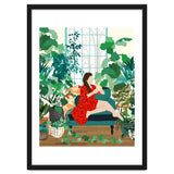 Introspection, Urban Jungle Bohemian Decor Plants, Self Care Plant Lady, Self Love Retrospection Analyse Positivity Mindset Fashion thumbnail