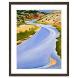 Georgia O’Keeffe – Chama River, Ghost Ranch (1937) | Serene Southwestern Landscape in Bold Modernist Forms thumbnail