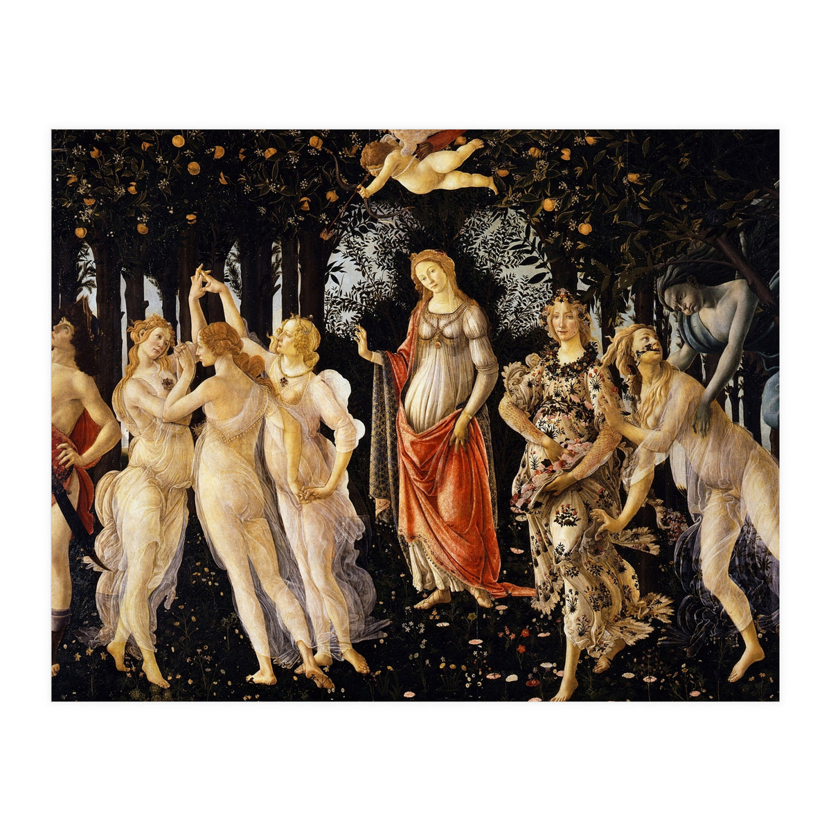 Sandro Botticelli – La Primavera (1482) | Classical Renaissance Masterpiece – Mythological Spring Scene (Print Only)