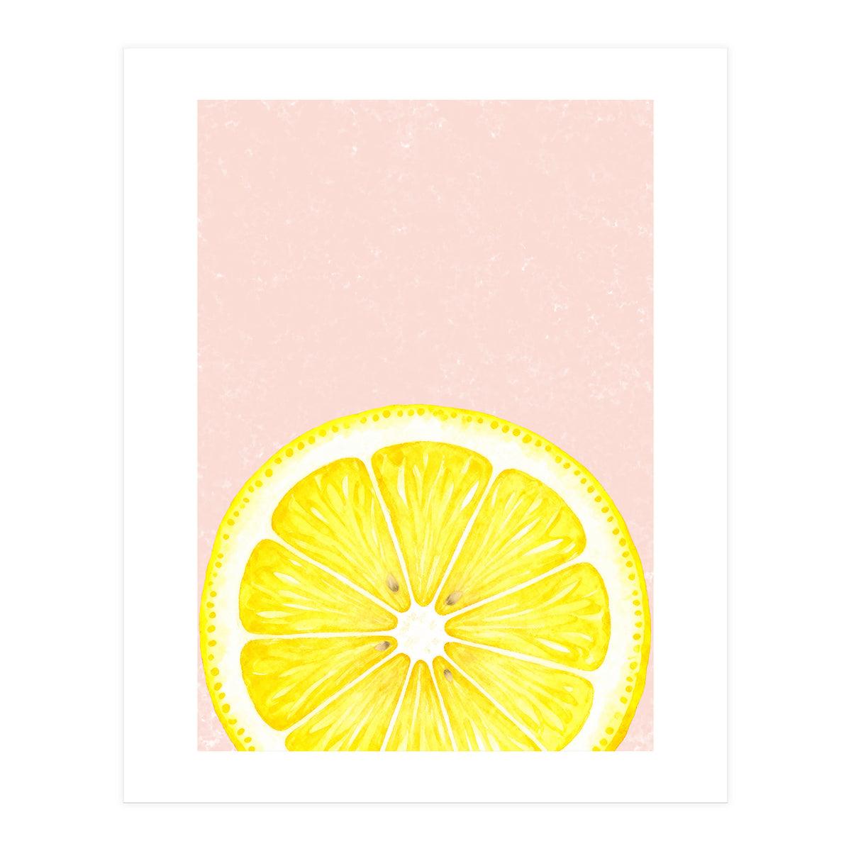 Lemon Slice, Fresh Citrus Kitchen Summer Art (Print Only)