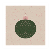 Christmas globe with snowflakes (Print Only)