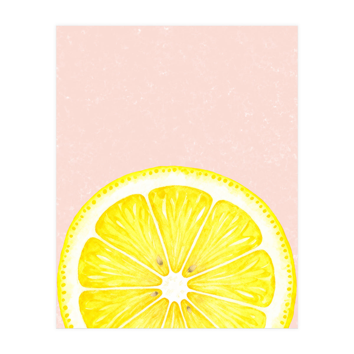 Lemon Slice, Fresh Citrus Kitchen Summer Art (Print Only)
