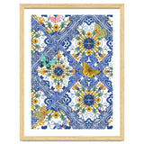 Sicilian Italian Tiles Butterflies And Flowers thumbnail