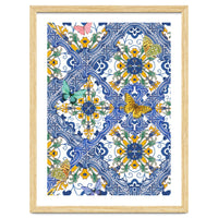 Sicilian Italian Tiles Butterflies And Flowers