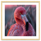 Pink Flamingo Bird Close Up Portrait thumbnail