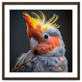 Cute Cockatoo Bird Portrait Colorful Crest thumbnail