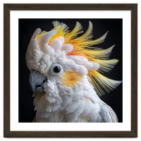 Beautiful Cockatoo Parrot Portrait Headshot