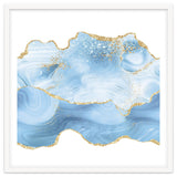 Blue & Gold Glitter Agate Texture 05 thumbnail