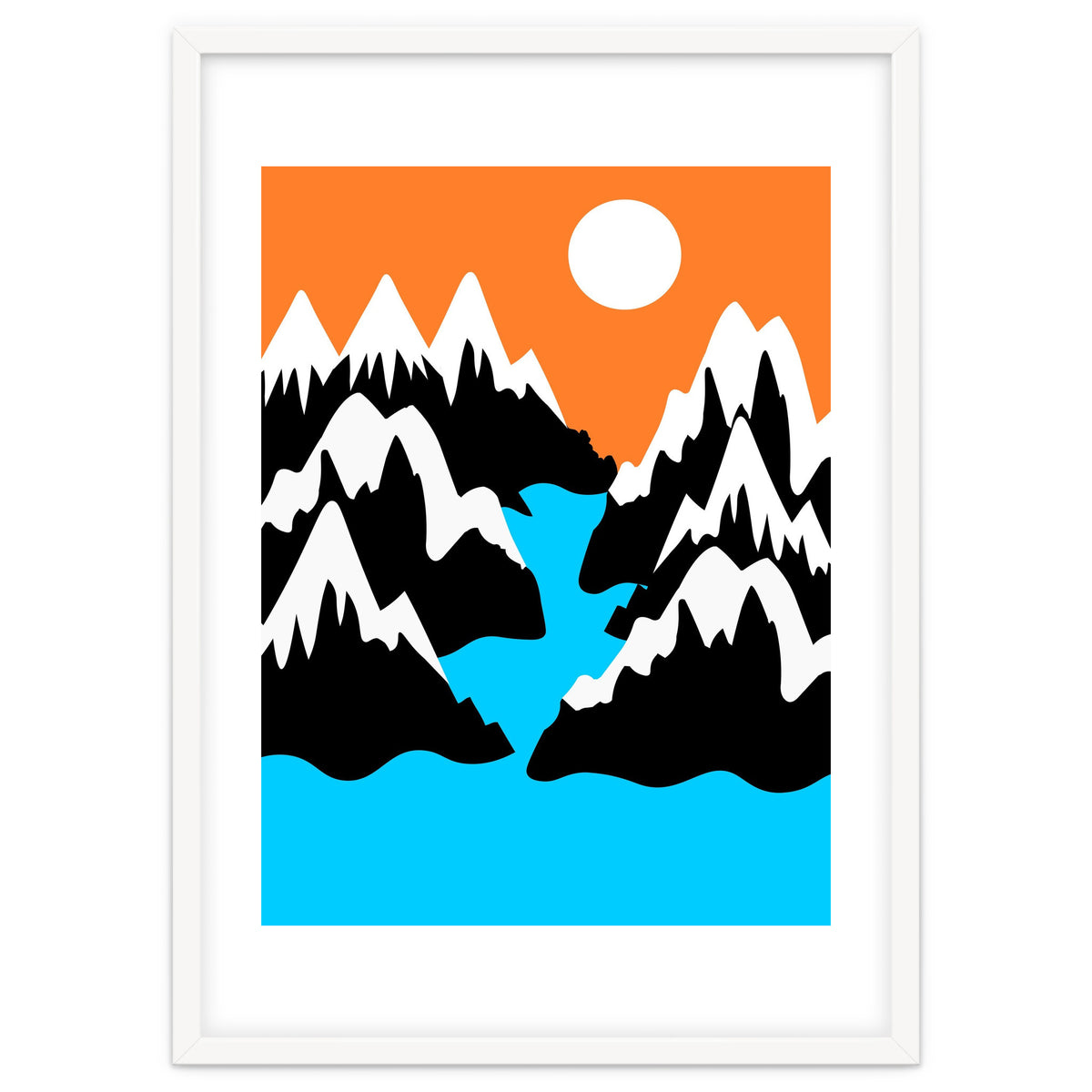 Mountainous River Mouth