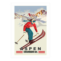 Aspen Ski Girl (Print Only)